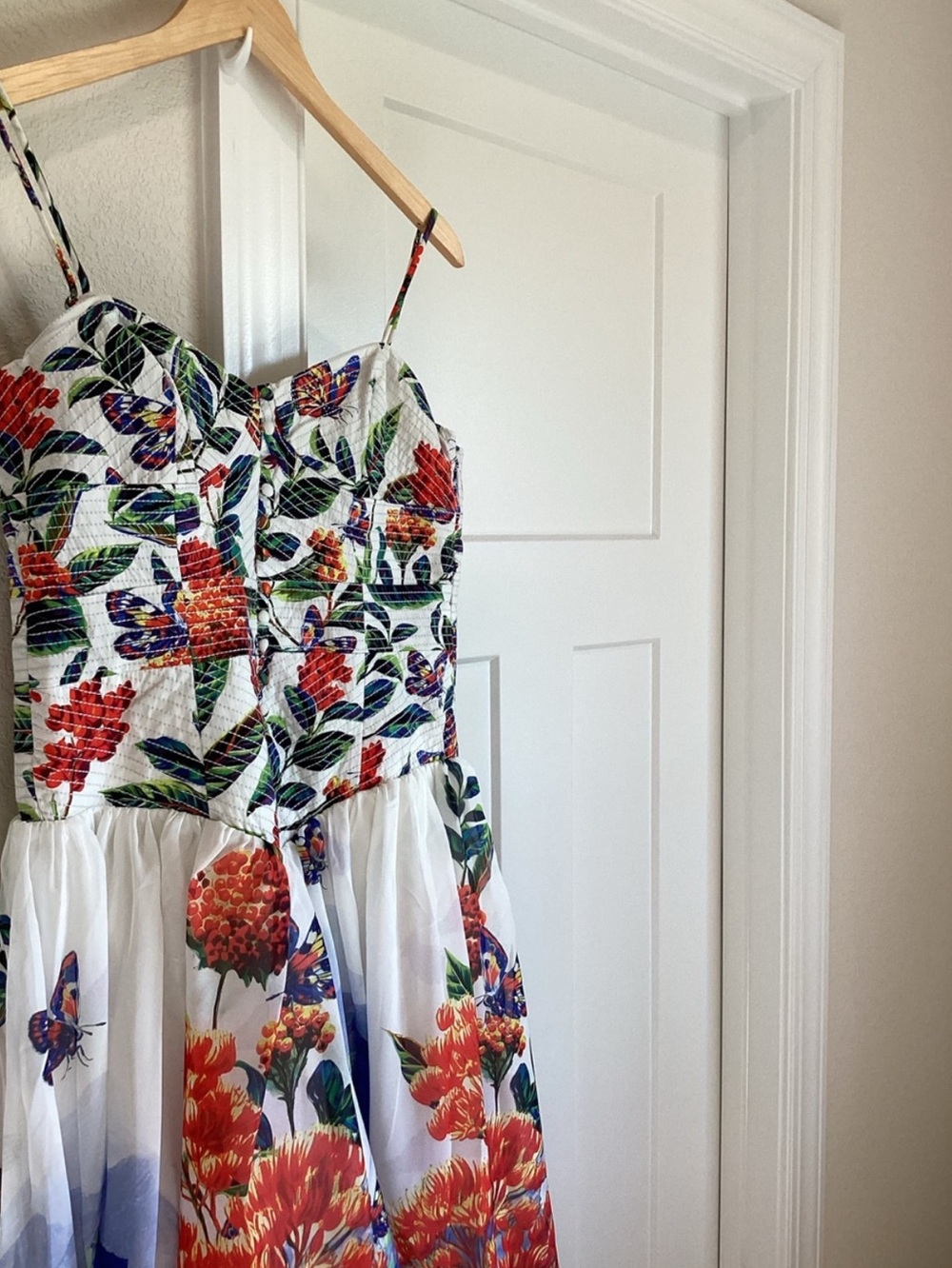 ✨Anthropologie Muse Basque Waist Midi Dress Sleeveless Sweetheart New Small - Picture 7 of 13